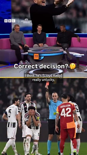 🗣️ “He’s unlucky, but I can see why he’s sent off” The Match of the Day panel debate Juventus’ Lloyd Kelly having his second yellow card upgraded to a straight red card in the Champions League 🟥 | Match of the Day