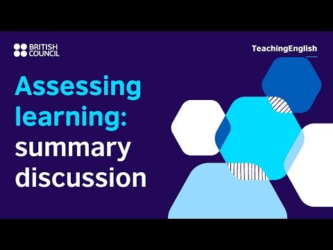 Assessing learning - what does it mean to you?