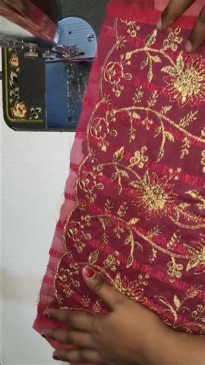 cutwork sleeve stitching perfect method 👌😍