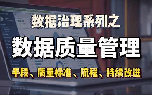 企业数据治理系列（五）数据质量管理手段，质量标准，流程，持续改进