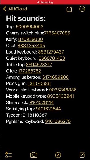 My collection of hitsounds #fnf #funkyfriday #roblox #hitsound