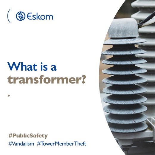 1.1K views · 17 reactions | Be safe around transformers! Tampering with them for illegal connections or tapping oil can lead to explosions or fires, putting everyone nearby at risk. Report any suspicious activity to Eskom on 0860 037 566 or your local municipality, to ensure the public's safety. #PublicSafety #Vandalism #TowerMemberTheft | Eskom Hld SOC Ltd | Facebook
