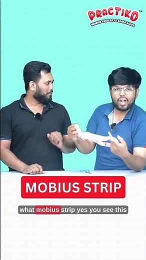 What happens when you cut a Möbius strip? A twist you didn’t see coming! 🌀✨ #MathIllusion