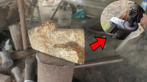 37K views · 244 reactions | Old School Technique For Beginner To Learn How To Restore Old Rusty Axe Blade | Secret Metal Works | Facebook