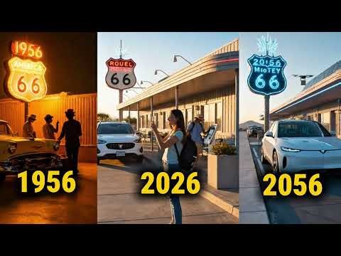 Route 66: 1956 VS 2026 VS 2056 | Then, Now & The Future