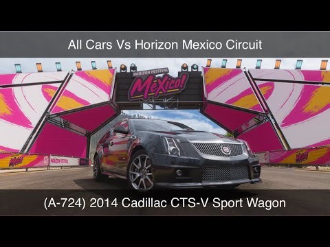 A-724 2014 Cadillac CTS-S Sport Wagon. All cars (stock) vs Horizon Mexico Circuit. Ep455