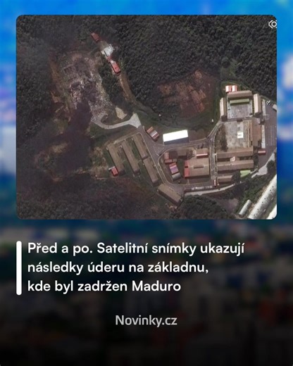 ❗️ Během rychlého sobotního úderu zadržela americká armáda venezuelského prezidenta Nicoláse Madura a jeho ženu. Nyní se ukazuje rozsah úderů, které měly částečně vyřadit venezuelské ozbrojené síly z boje. 😬 Jeden z náletů ale přesně cílil na část největší základny Fuerte Tiuna, na které Maduro přenocoval. 👉 https://www.novinky.cz/clanek/zahranicni-pred-a-po-satelitni-snimky-ukazuji-nasledky-uderu-na-zakladnu-kde-byl-zadrzen-maduro-40555885 | Novinky.cz