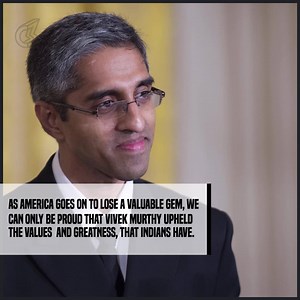 120K views · 1.7K reactions | The Donald J. Trump government has asked Vivek Murthy to step down from the position of the U.S. Surgeon General. Even after such an unfair treatment, Murthy's words do not spread hatred, but inspire us to do better! | Being Indian | Facebook