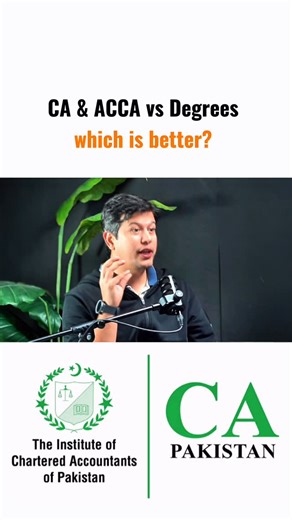 Muhammad Rashid | CA & ACCA vs Degrees — Which is better? #charteredaccountant #ca #acca #accounting #finance Certifications like CA & ACCA or degrees like... | Instagram