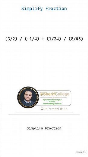 Simplify the complex fraction (5/6 + 2/3) / (1/2 - 3/4) + (1 | Math Step-by-Step