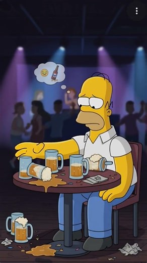 I want to drink beer tonight sad in club #simpsons #shorts