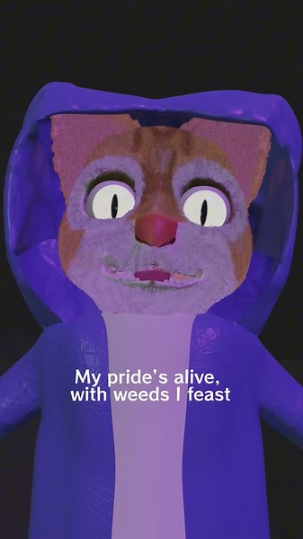 blender 2month practice : Weed Soul Flow🌱 #shorts #3danimation #rap