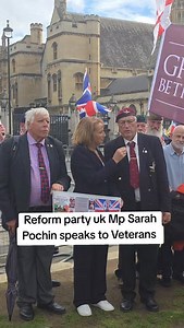 London Reform party uk Mp Sarah Pochin for Runcorn and Helsby Speaks to veterans #runcorn #greatermanchester #zonjy | Zonjy