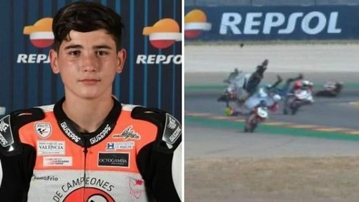 WATCH: 14-year-old motorbike rider Hugo Millan dies after crash at junior championship race