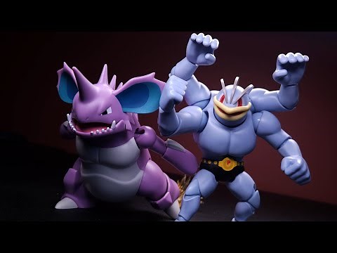 Let's Build Blokees Nidoking and Machamp - Pokémon Figure Kit Review