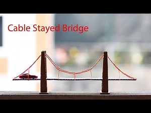 [DIY] How to make a Cable Stayed Bridge from cardboard
