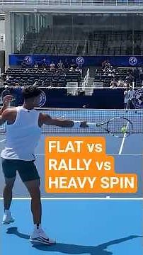 Flat Drive vs Rally Ball vs HEAVY Topspin
