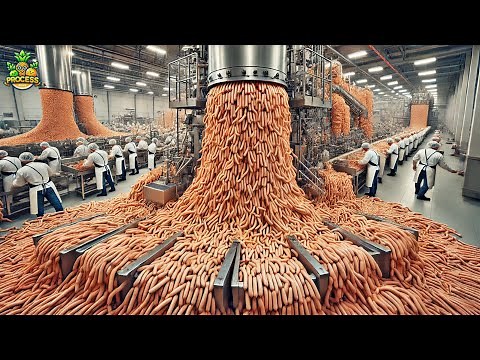 How Millions of Sausages Are Made in a Factory | Sausages Factory Process