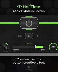 🚨 HalfTime Tip! 🚨 Slow down only the bass, mids or treble with HalfTime's Band Filter – here's how to do it in 1 minute ⏰ Try HalfTime free: https://www.cableguys.com/halftime.html?pid=3&subid=fb_ht11vmbf1 | Cableguys