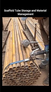 Scaffold Tube Storage and Material Management.