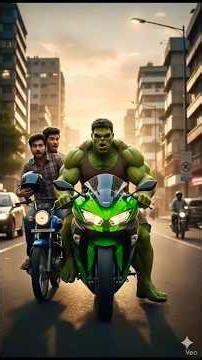 HULK KI TOUTI FUTI CYCLE OR LOG USSE CHIDDA RAHE HAI #youtubeshorts #youtubegrowth #youtuber #trend