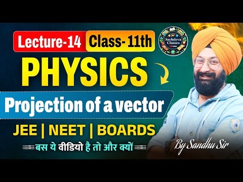 Projection of a Vector Physics Class 11th JEE or NEET by Sandhu Sir #physics #JEE Mains #NEET 👍👍👍💯