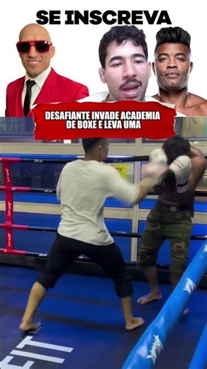 Challenger invades boxing gym and gets a beating.