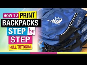 How to Screen Print Backpacks STEP by STEP Full Tutorial