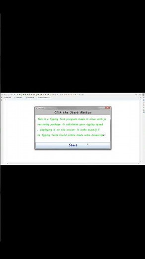 TypingTest GUI program made in Java