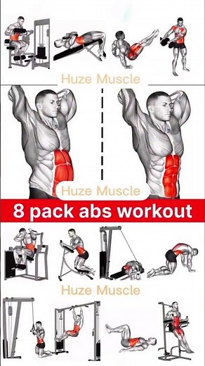8 Pack Abs Workout | Best Gym Exercises for a Shredded Core 🔥Description: