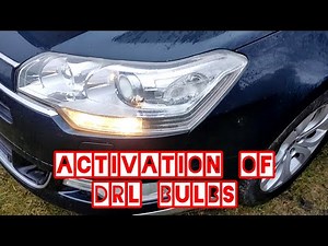 Citroen C5 X7 how to activate DRL with diagbox