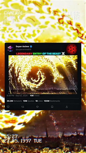 Legendary Entry of The Beast ☠️ #shorts #anime #4k #hd