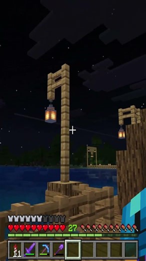 Minecraft Oak Wood And Stone Brick Fishing Dock Update 2 #mc #minecraft #realms #multplayer #shorts