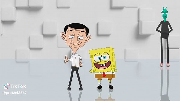 Funniest Mashup of Mr. Bean and SpongeBob | Hilarious TikTok Viral