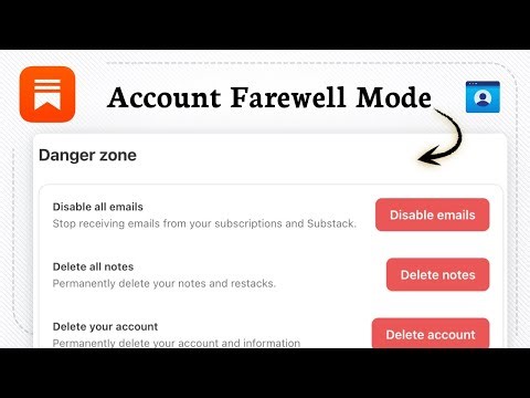 How to delete your Substack account (Safe Departure)