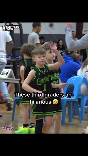 These 3rd graders were going crazy 😂😂😂 #fyp #basketball #funny #foryou