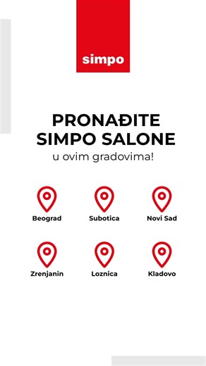 Svaki dom priča svoju priču, a ona prava počinje u SIMPO salonu. Bez obzira gde se nalazite, uvek ste blizu mesta gde se stil, dizajn i toplina susreću. Posetite nas i pronađite nameštaj koji je baš po meri vašeg doma. 🏡 | SIMPO