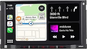 Dual Electronics DCPA71 7-inch Certified Apple Carplay Android Auto | Double DIN Touchscreen Car Stereo Radio | Bluetooth Hands Free Calling & Music Streaming | Backup Camera Input