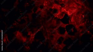 Burning charcoal background. Bonfire burning in the forest. Macro view.