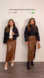 3 easy ways to style a puffer jacket