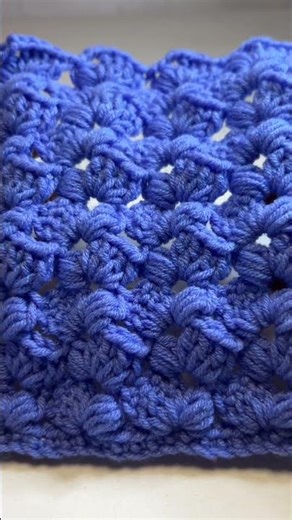 Quick and easy crochet 3D puff stitch tutorial ✨ #shorts