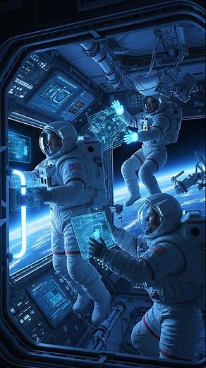 🚀 Inside NASA’s Space Station — Ultra-Realistic Zero Gravity Animation Step inside a NASA space station where astronauts work in total silence, surrounded by floating tools and glowing holograms. This ultra-realistic animation shows the precision required to keep humanity alive in orbit — every valve, every bolt, every decision matters. Beautiful, calm, and cinematic — this is life in zero gravity. 🌌🔧 #NASA #SpaceStation #SpaceAnimation #AstronautLife #8KUltraRealism #AIArtVideo #ZeroGravity