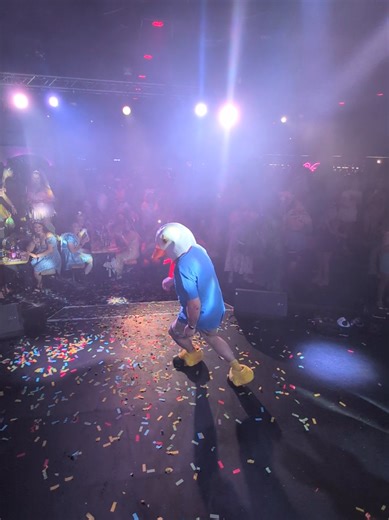 Duck Joins Dance Off at Bongo's Bingo Event