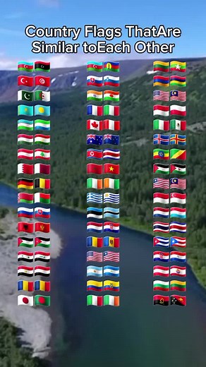 Similar Country Flags: A Visual Comparison