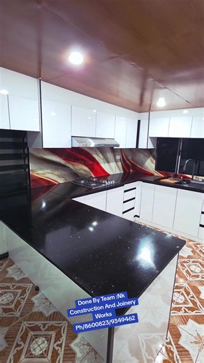 Another kitchen boxed off🔨🪚☑️ More extremely happy customers,for all your joinery needs,get intouch via messenger for a free unbeatable quote and a high end finish..🥰🥰 Make your mornings as easy as possible with a beautiful functional kitchen ☕️Our expertly crafted customs cabinets provide ample storage space for your kitchen essentials and add a touch of style and sophistication to your space✨️ Your stylish kitchen can make all difference! With Nk Construction And Joinery Works Every mornin