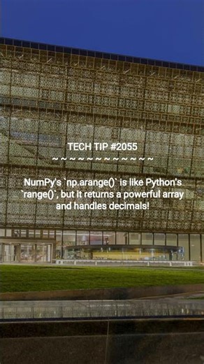 Supercharge Python's range()! | 2026-01-18 | #Shorts #cybersecuritytips #systemadmintips