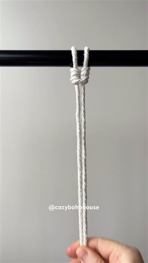 Macrame knot tutorial 🧶 #macrame #macrameknot #macramepattern #diy #macrametutorial #diycrafts