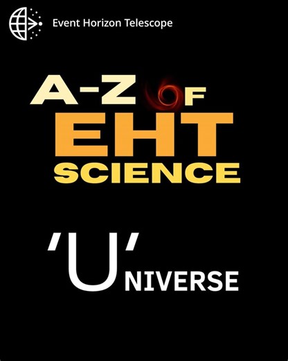 EHT on Instagram: "🔤 EHT A-Z We’re breaking down the science behind the Event Horizon Telescope - one letter at a time. 📡 U is for Universe The observable universe contains trillions of galaxies, most thought to host a supermassive black hole. Only a few are accessible to the EHT. So far, Sagittarius A* and M87* are the only black holes where we’ve resolved the shadow itself."