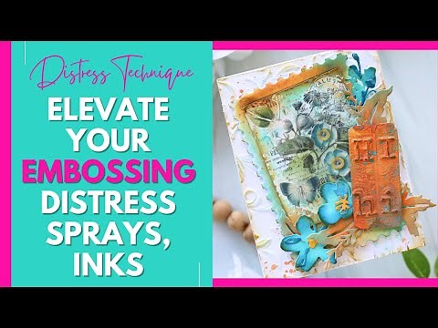 NEW Tim Holts & Sizzix | Elevate Your Embossing: Tim Holtz Folders with Distress Inks & Sprays!