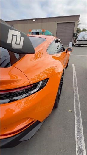 Orange Porsche 911 GT3 Lightweight Track-Focused Supercar! #cars #porsche911 #porsche #cartok #fast